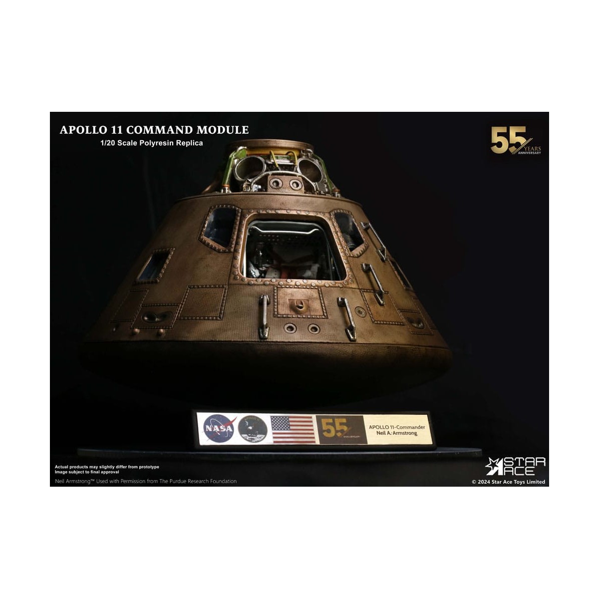 Star Ace - Modulo di comando Apollo 11 (DX) 1/20