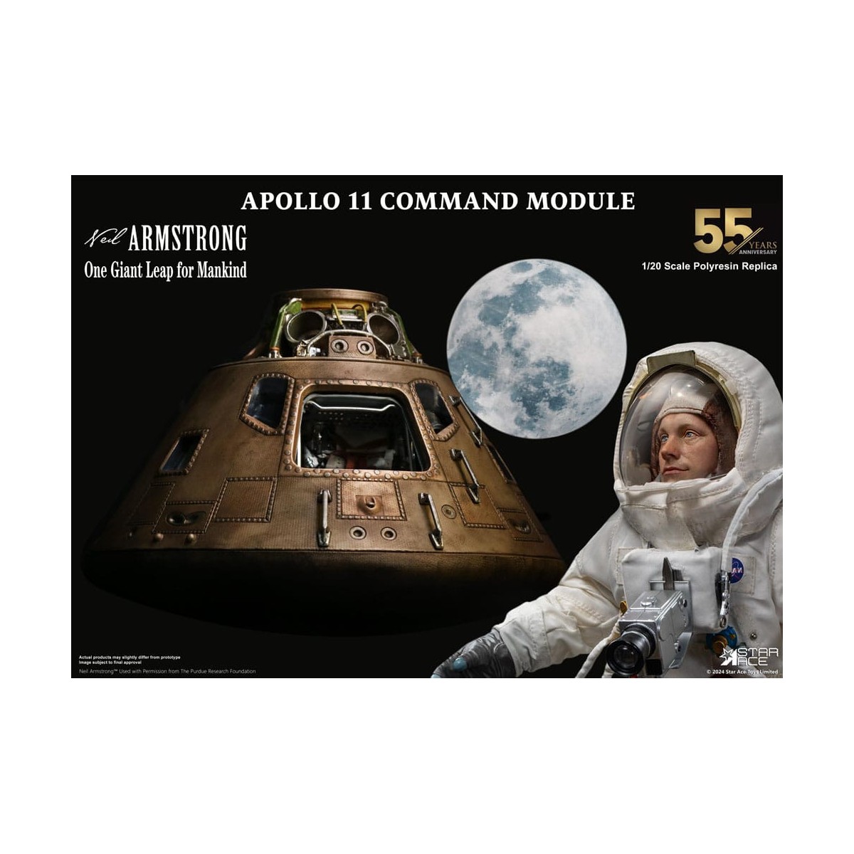 Star Ace - Modulo di comando Apollo 11 (DX) 1/20