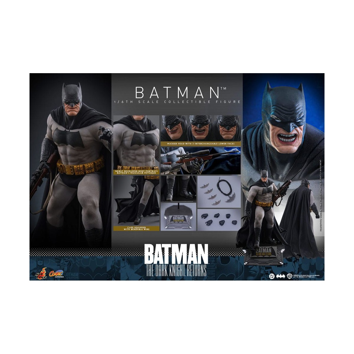 Hot Toys - BATMAN - Batman: Il ritorno del Cavaliere Oscuro Comic Masterpiece 1/6