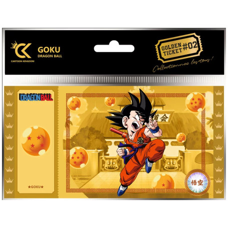 Cartoon Kingdom - Confezione da 10 biglietti Dragon Ball Golden