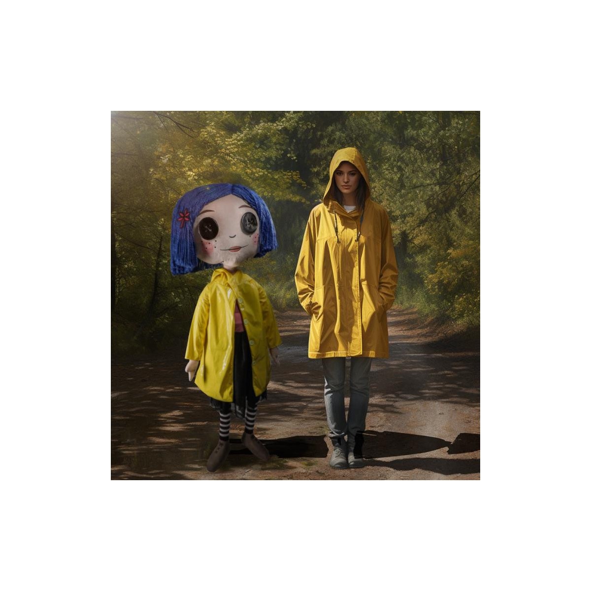 Kidrobot Coraline - Coraline con occhi a bottone - Bambola a grandezza naturale 1/1