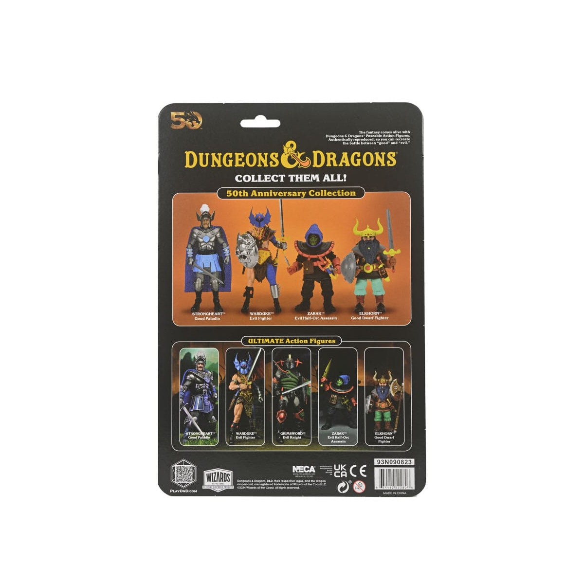 Neca - AD&D - Warduke del 50° Anniversario su scheda blister - Dungeons & Dragons