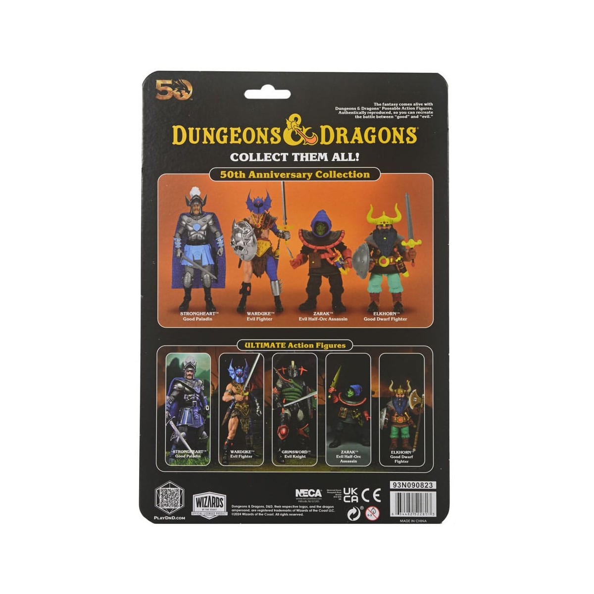Neca - AD&D - 50° Anniversario Strongheart su carta blister - Dungeons & Dragons