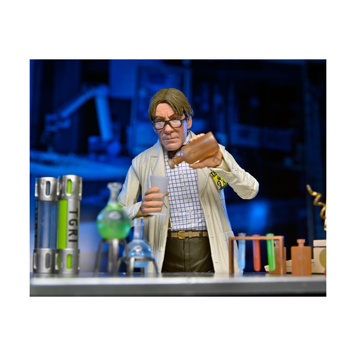 Neca - Cappotto da laboratorio Professor Perry e Tuta Hazmat Professor Perry