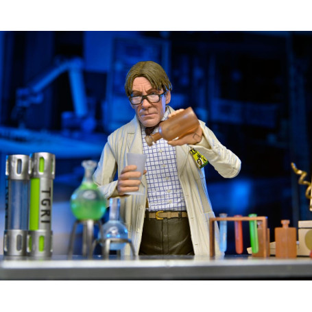 Neca - Cappotto da laboratorio Professor Perry e Tuta Hazmat Professor Perry
