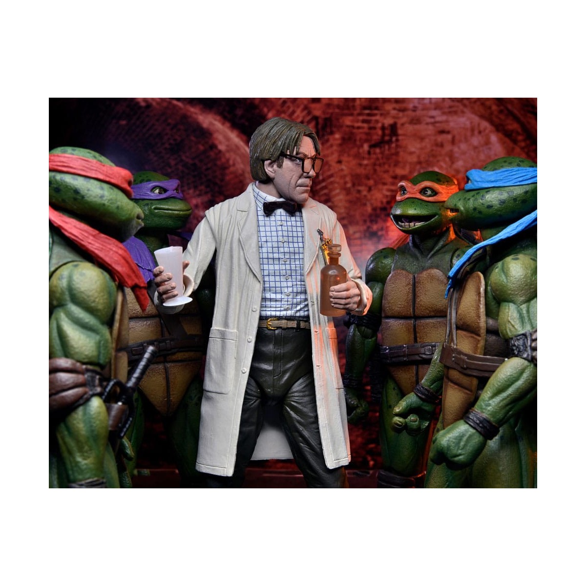 Neca - Cappotto da laboratorio Professor Perry e Tuta Hazmat Professor Perry