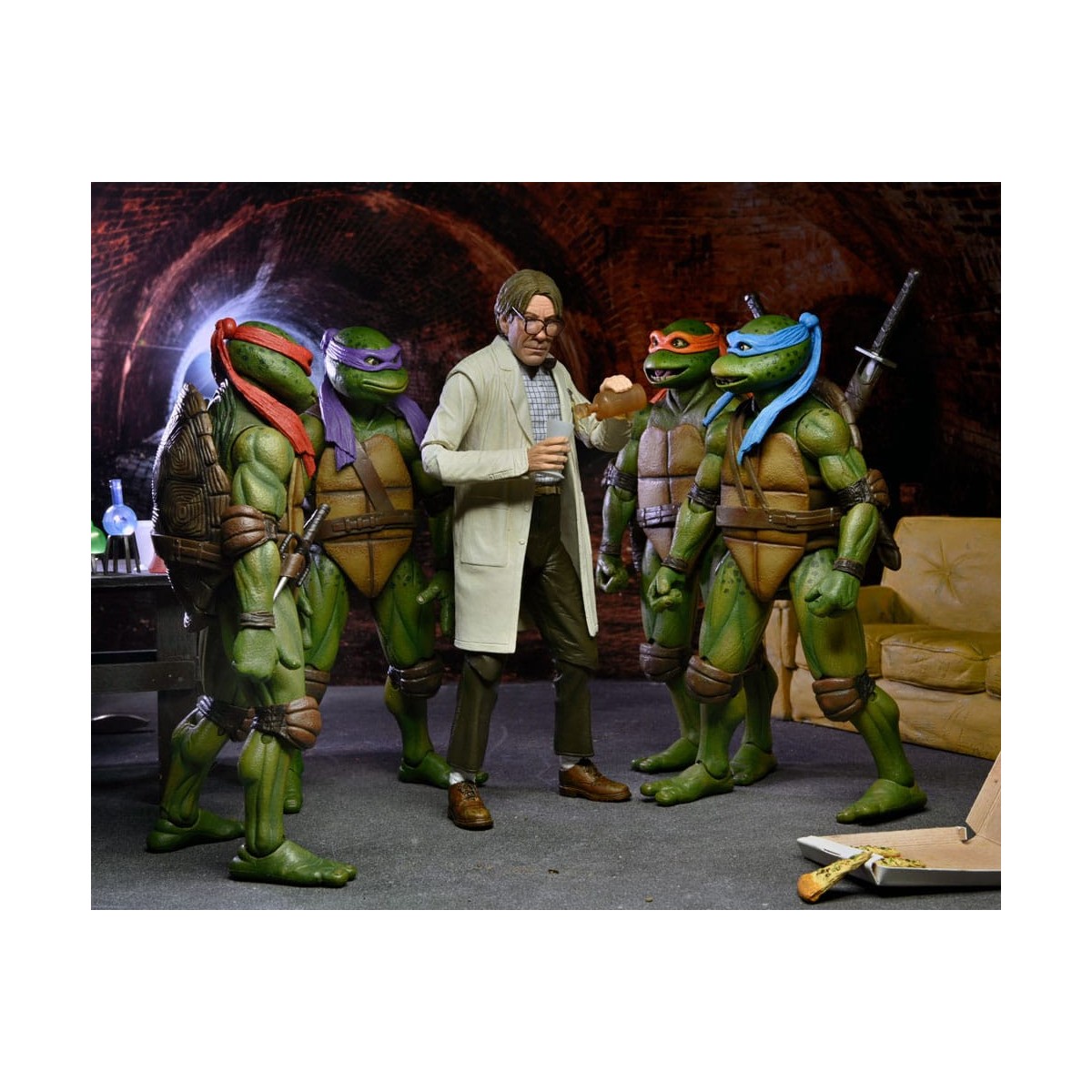 Neca - Cappotto da laboratorio Professor Perry e Tuta Hazmat Professor Perry