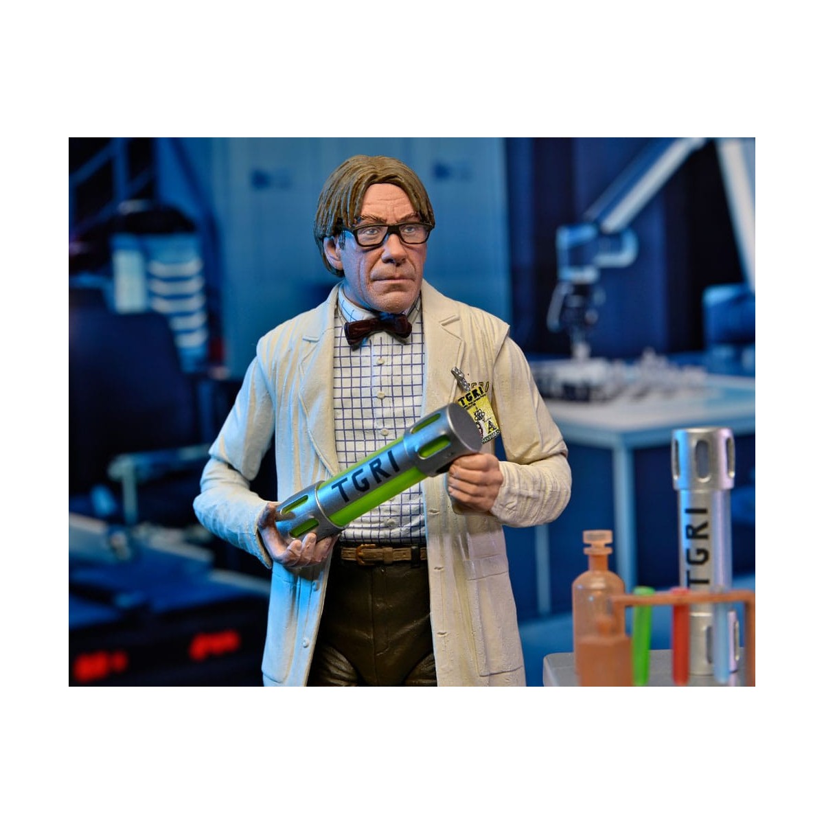 Neca - Cappotto da laboratorio Professor Perry e Tuta Hazmat Professor Perry
