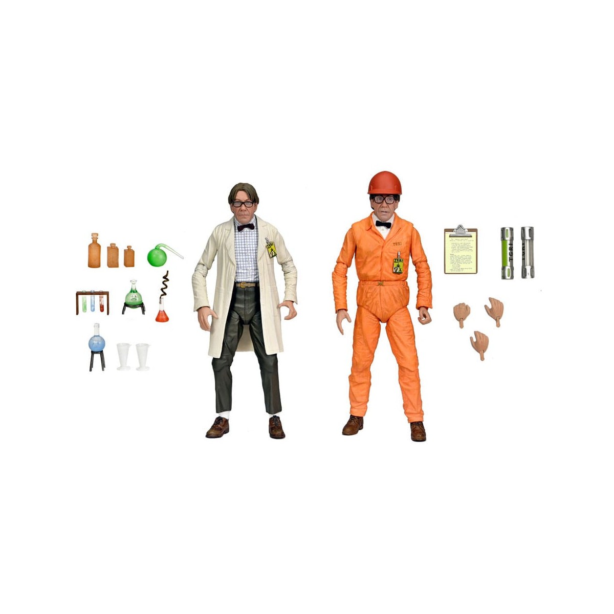 Neca - Cappotto da laboratorio Professor Perry e Tuta Hazmat Professor Perry