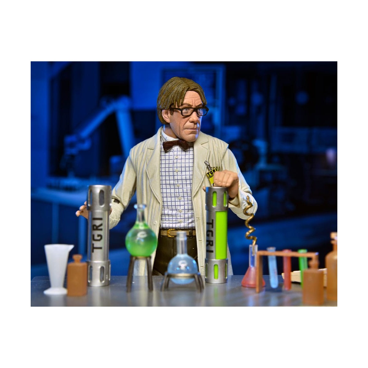 Neca - Cappotto da laboratorio Professor Perry e Tuta Hazmat Professor Perry