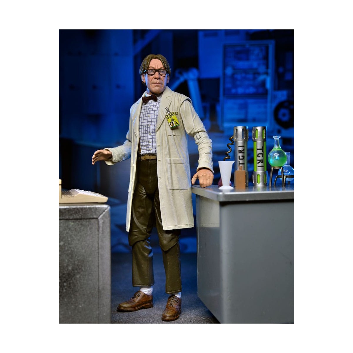 Neca - Cappotto da laboratorio Professor Perry e Tuta Hazmat Professor Perry