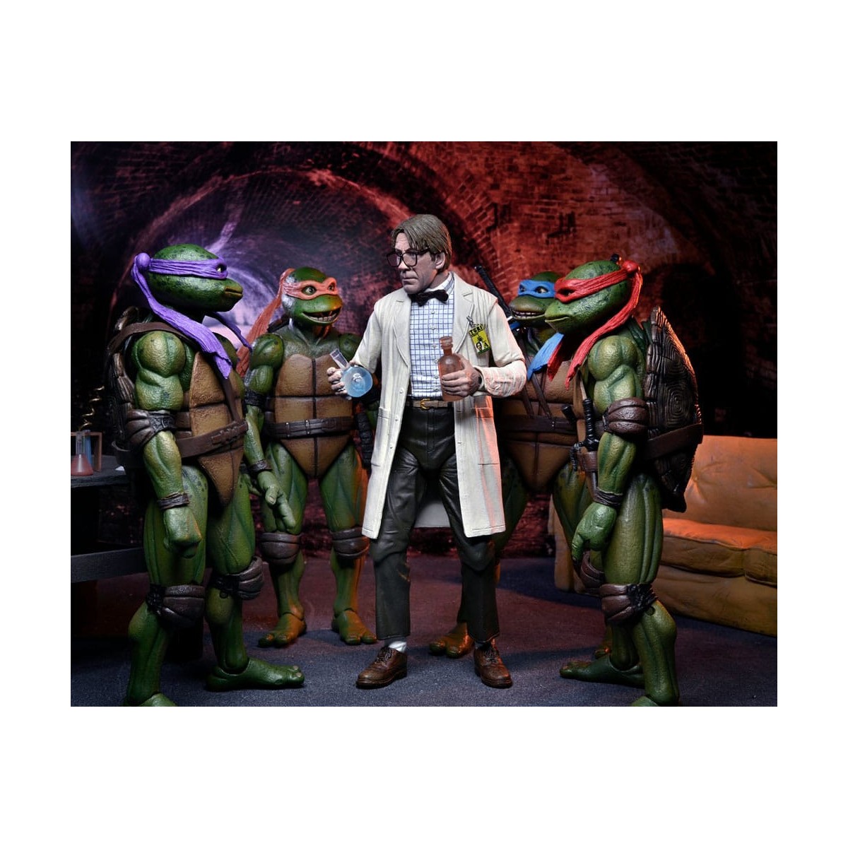 Neca - Cappotto da laboratorio Professor Perry e Tuta Hazmat Professor Perry