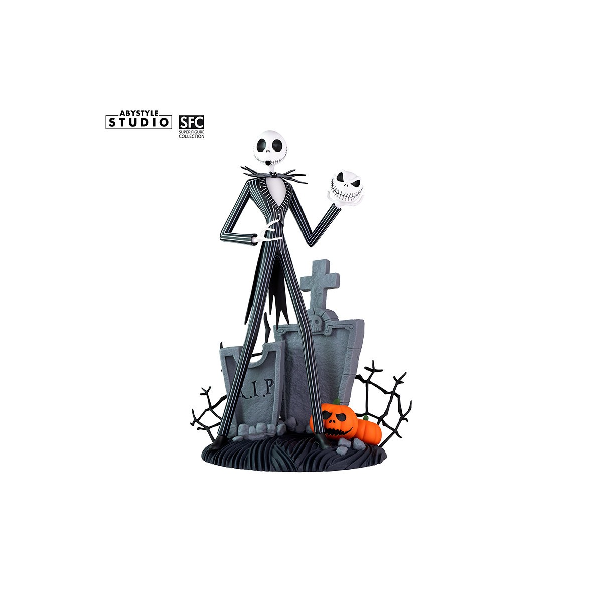 Abystyle - NIGHTMARE BEFORE XMAS - Jack faccia spaventosa sorridente - Super Figure Collection 1/10
