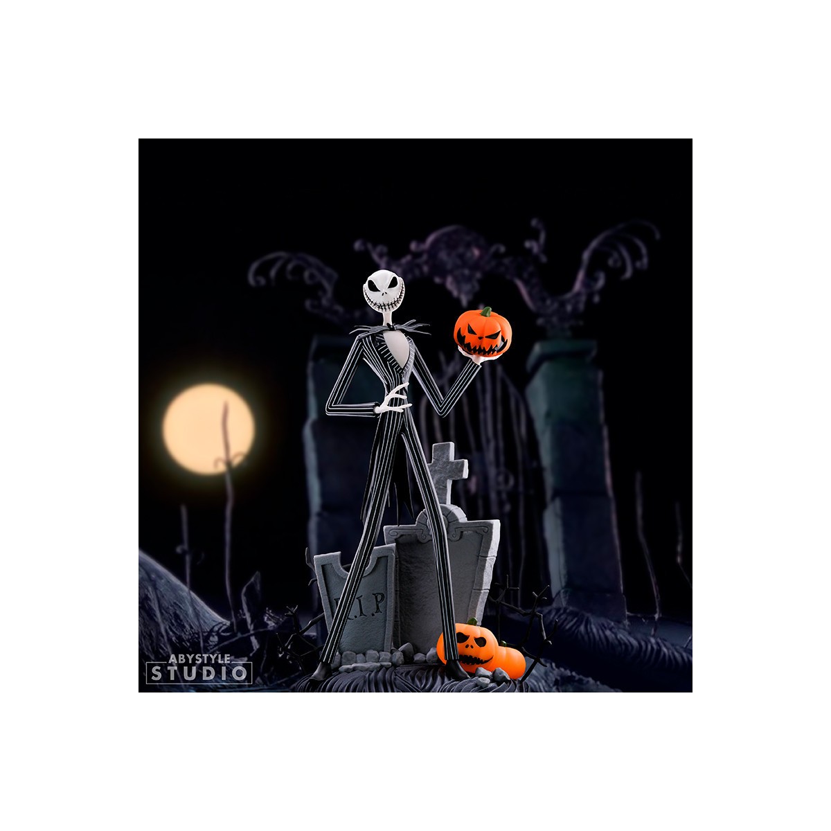Abystyle - NIGHTMARE BEFORE XMAS - Jack faccia spaventosa sorridente - Super Figure Collection 1/10