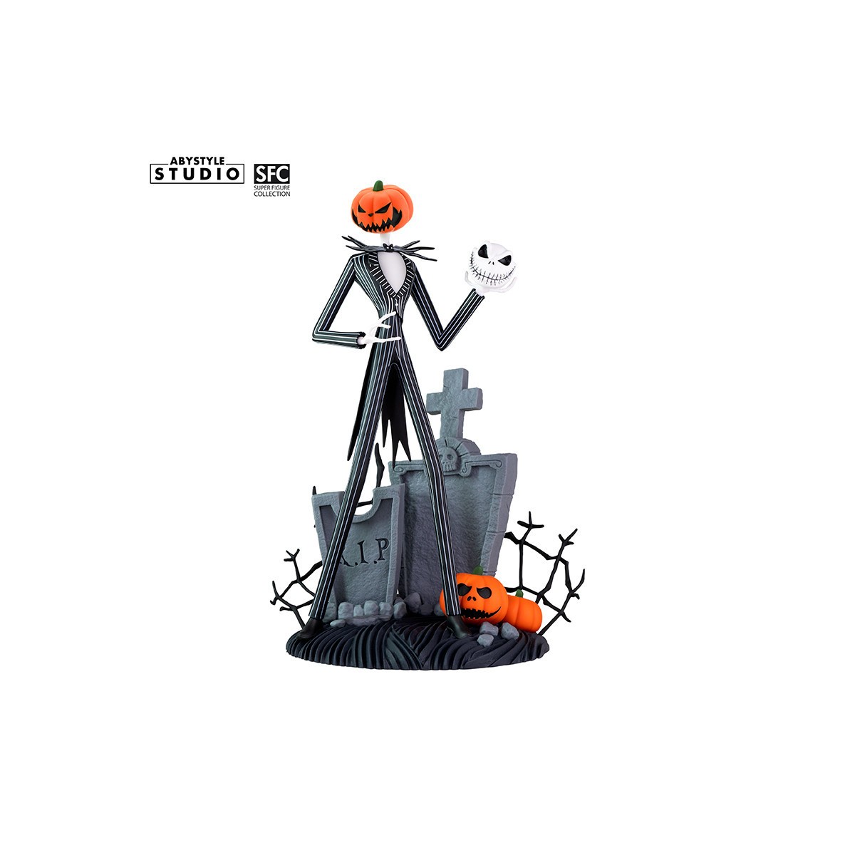 Abystyle - NIGHTMARE BEFORE XMAS - Jack faccia spaventosa sorridente - Super Figure Collection 1/10