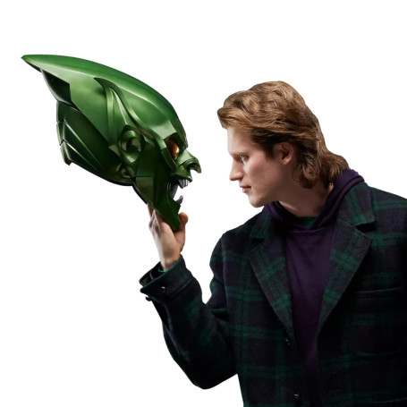 Hasbro - Replica del Casco di Goblin Verde 1/1 - Casco delle Leggende Marvel
