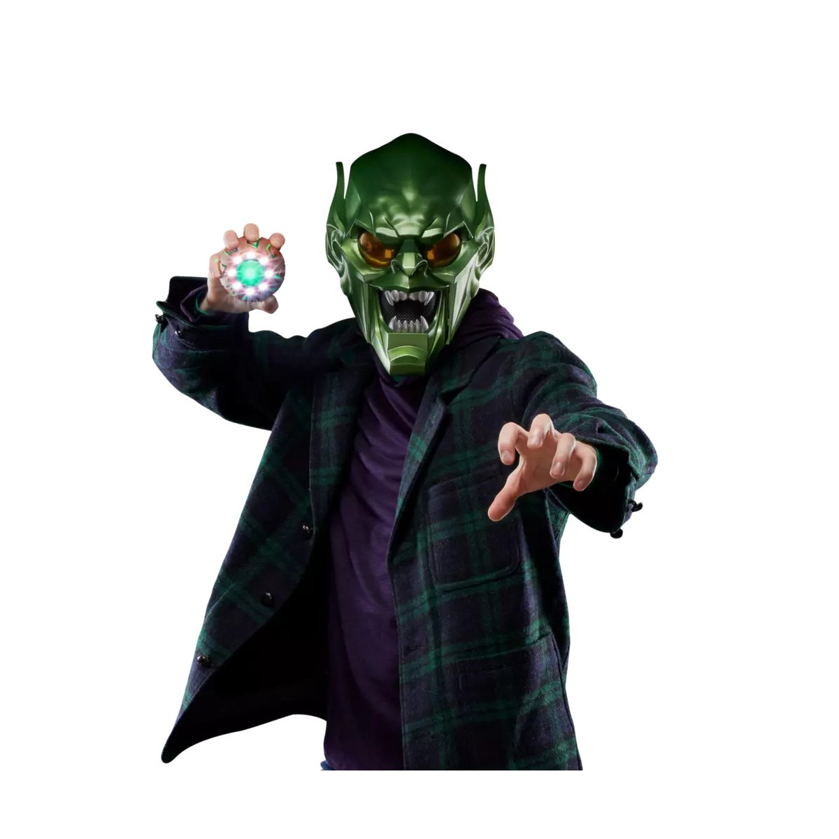 Hasbro - Replica del Casco di Goblin Verde 1/1 - Casco delle Leggende Marvel