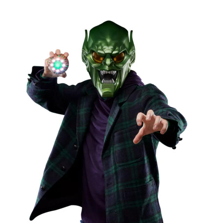 Hasbro - Replica del Casco di Goblin Verde 1/1 - Casco delle Leggende Marvel
