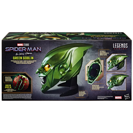 Hasbro - Replica del Casco di Goblin Verde 1/1 - Casco delle Leggende Marvel