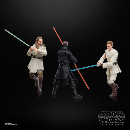 Star Wars Serie Nera - Confezione Qui-Gon Jinn, Darth Maul, Obi-Wan Kenobi Episodio I