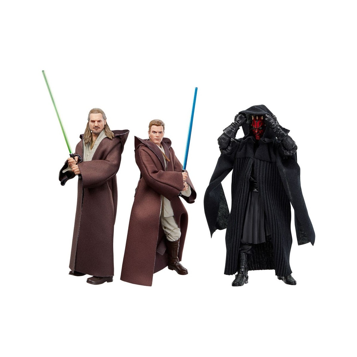 Star Wars Serie Nera - Confezione Qui-Gon Jinn, Darth Maul, Obi-Wan Kenobi Episodio I