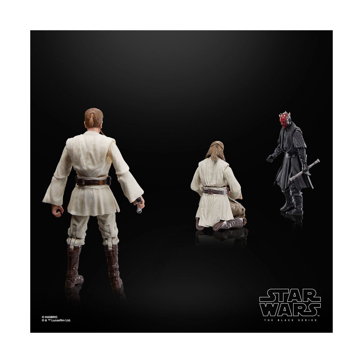 Star Wars Serie Nera - Confezione Qui-Gon Jinn, Darth Maul, Obi-Wan Kenobi Episodio I