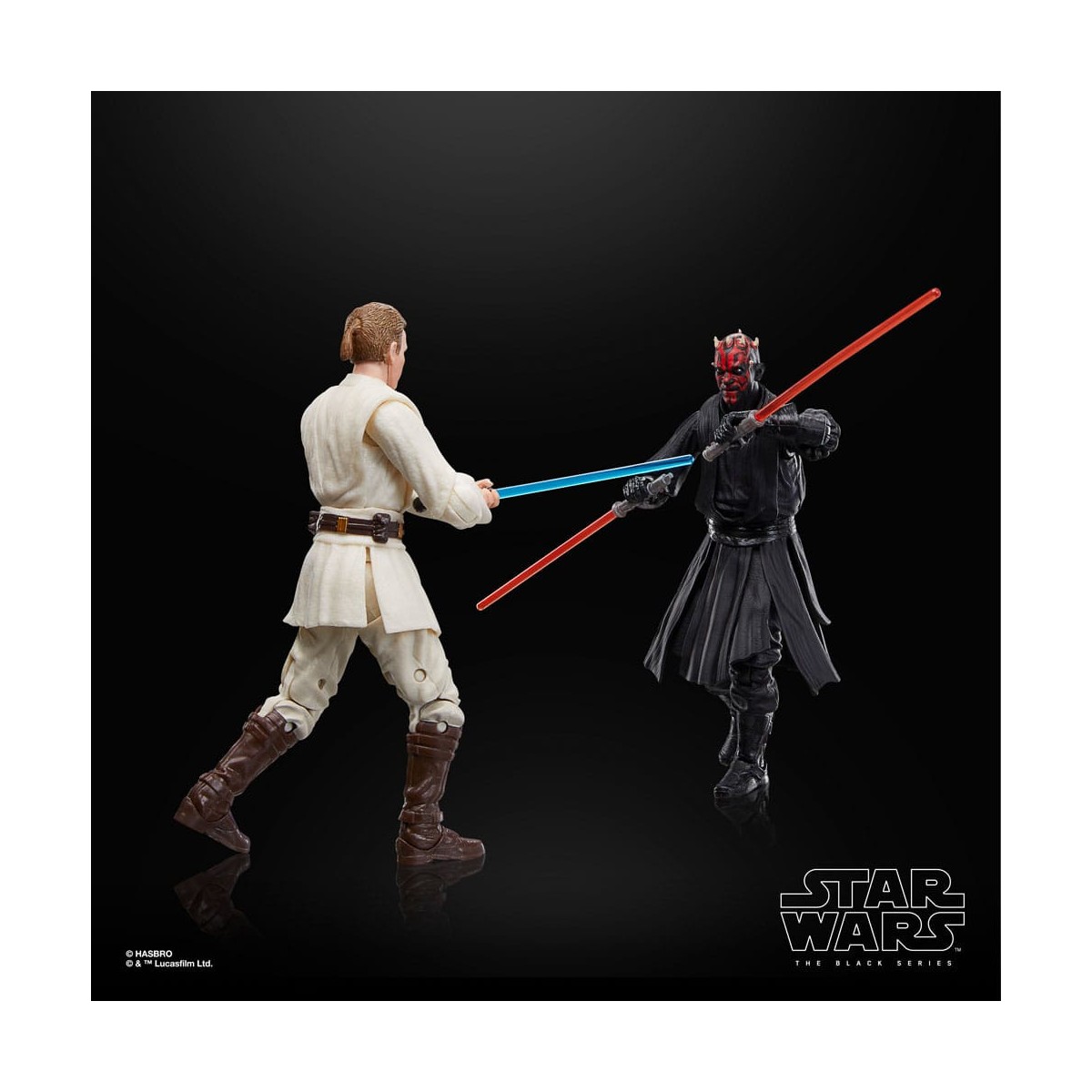 Star Wars Serie Nera - Confezione Qui-Gon Jinn, Darth Maul, Obi-Wan Kenobi Episodio I