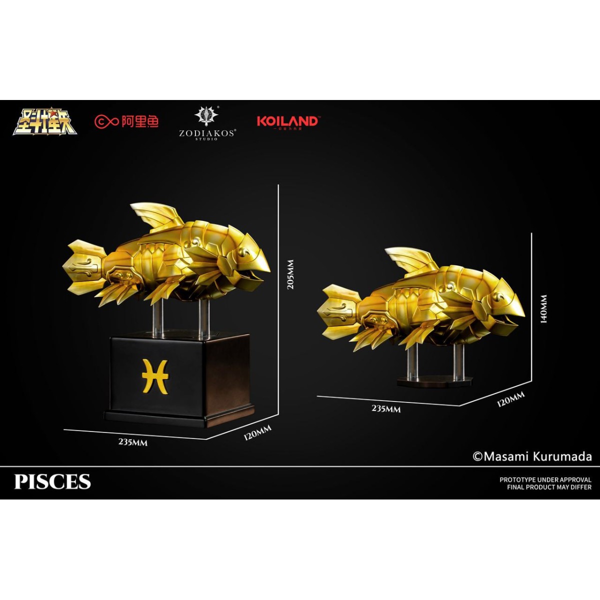 Zodiakos Studio - Tessuto dei Pesci - Totem dei Pesci 1/6 - Statua di Saint Seiya - Cavalieri dello Zodiaco