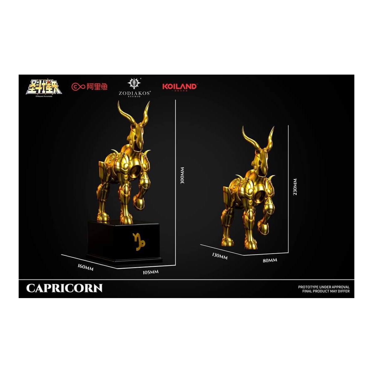 Zodiakos Studio - Tessuto del Capricorno - Totem del Capricorno 1/6 - Statua di Saint Seiya - Cavalieri dello Zodiaco