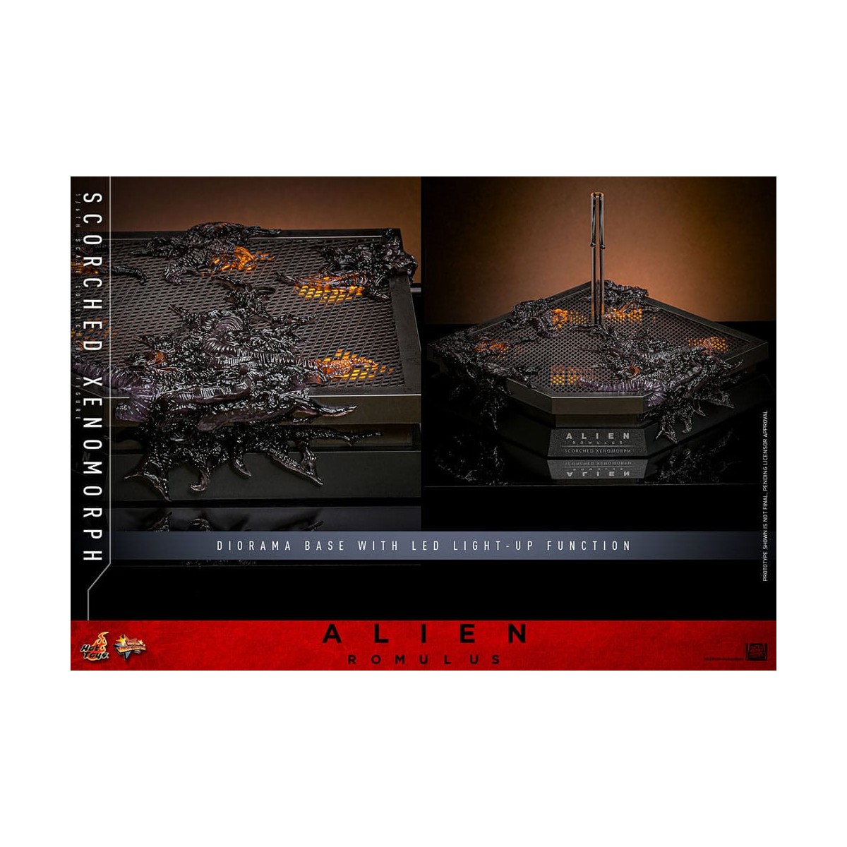 Hot Toys - Alien Romulus - Xenomorfo bruciato MMS 1/6