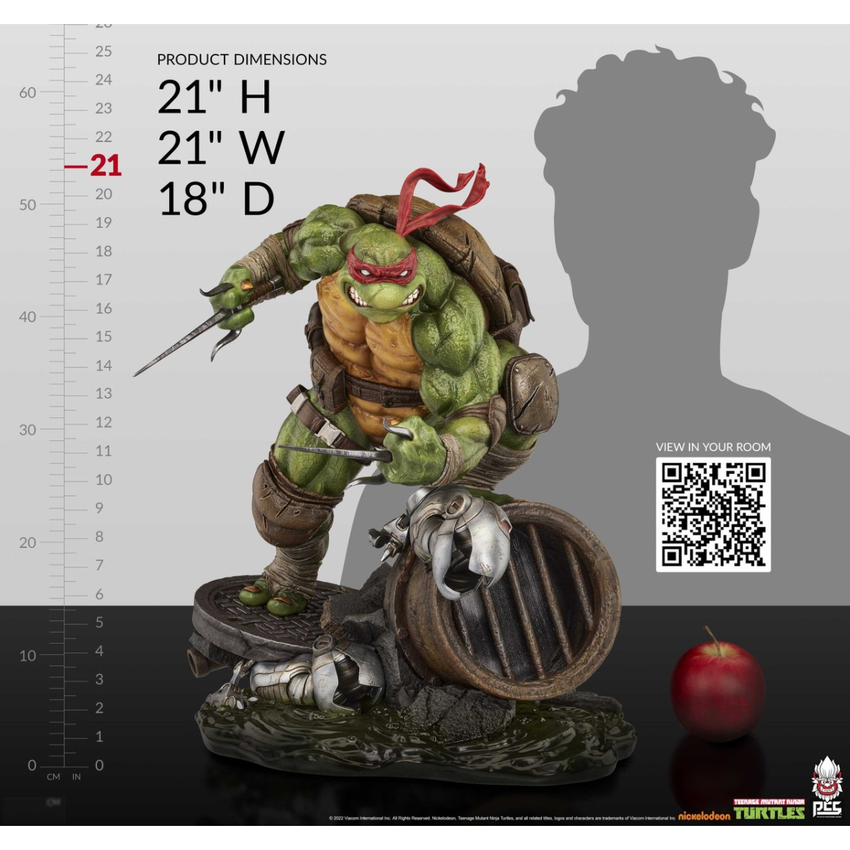 Premium Collectibles Studio PCS - TMNT: RAPHAEL 1/3 - Teenage Mutant Ninja Turtles