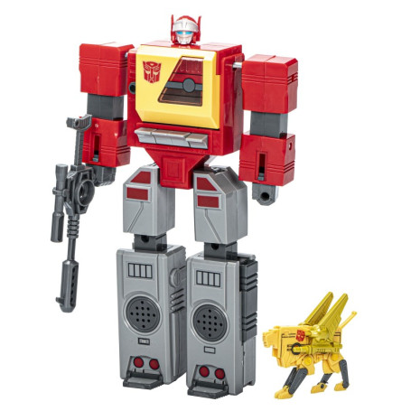 Hasbro - Transformers Retro 40° anniversario G1 - Autobot Blaster e Steeljaw