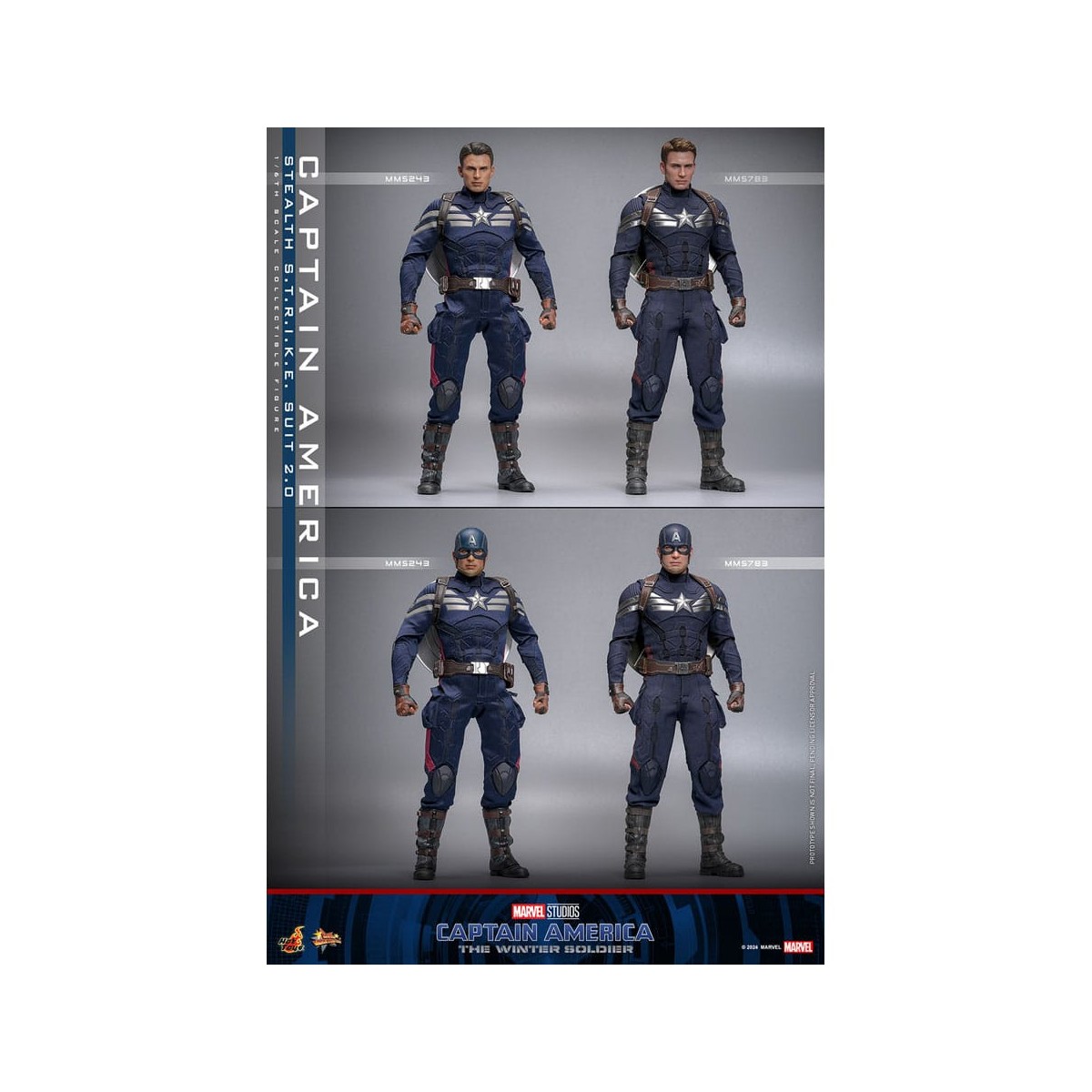 Hot Toys Captain America: The Winter Soldier - Captain America Stealth S.T.R.I.K.E. Suit MMS 1/6