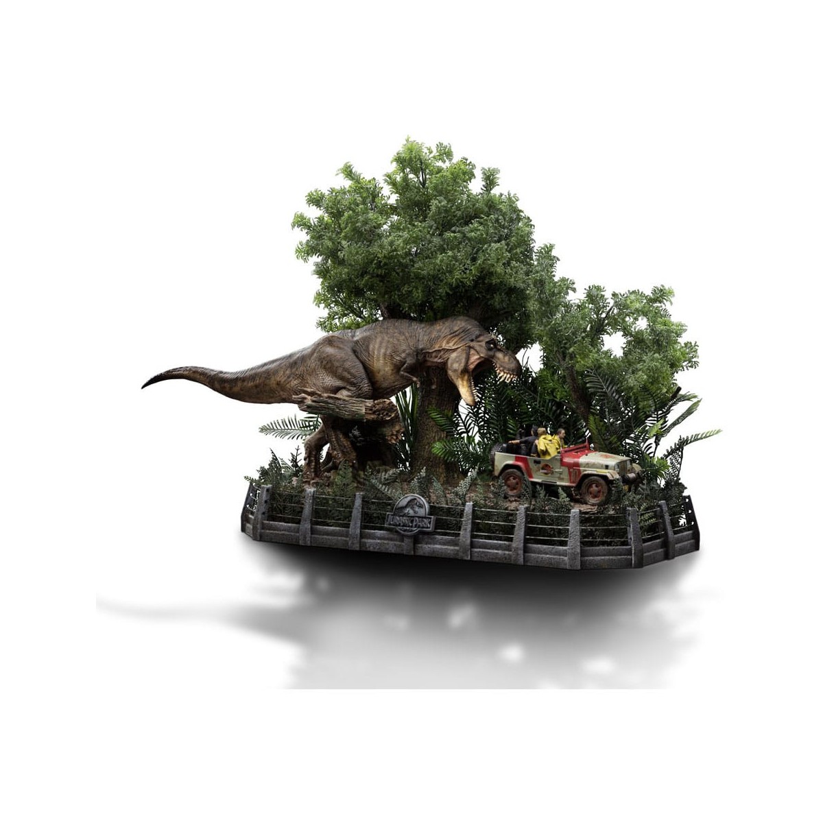 Studi di ferro - Jurassic Park Demi Art Scale La scena finale - 1/20