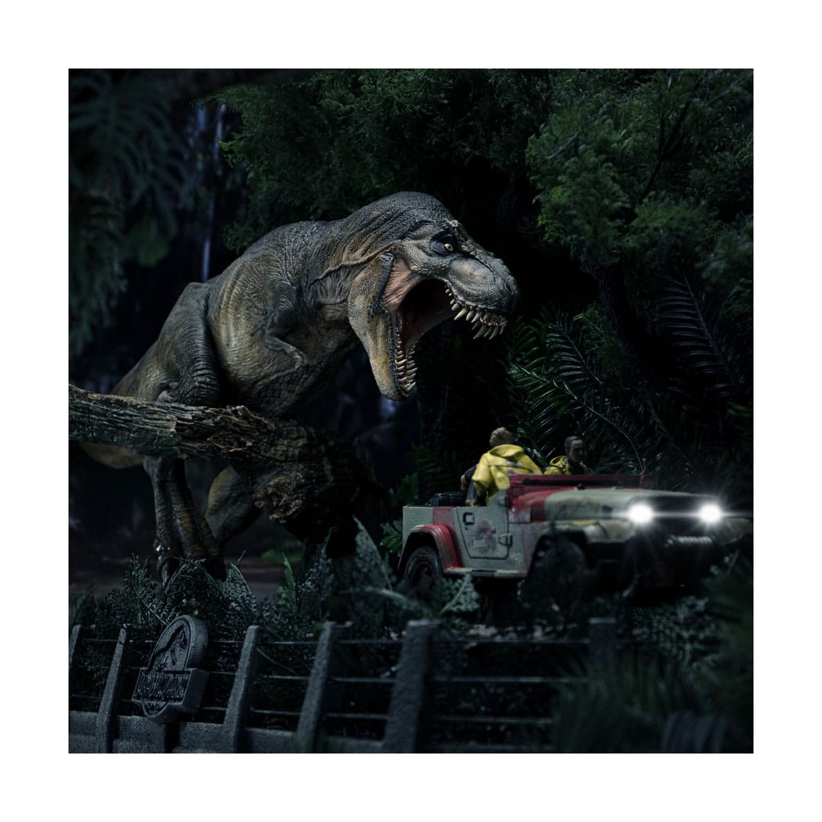 Studi di ferro - Jurassic Park Demi Art Scale La scena finale - 1/20
