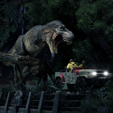 Studi di ferro - Jurassic Park Demi Art Scale La scena finale - 1/20