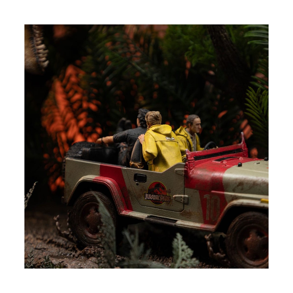 Studi di ferro - Jurassic Park Demi Art Scale La scena finale - 1/20
