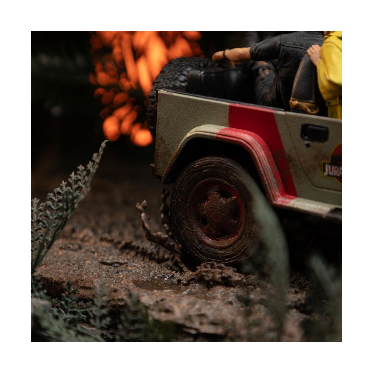 Studi di ferro - Jurassic Park Demi Art Scale La scena finale - 1/20