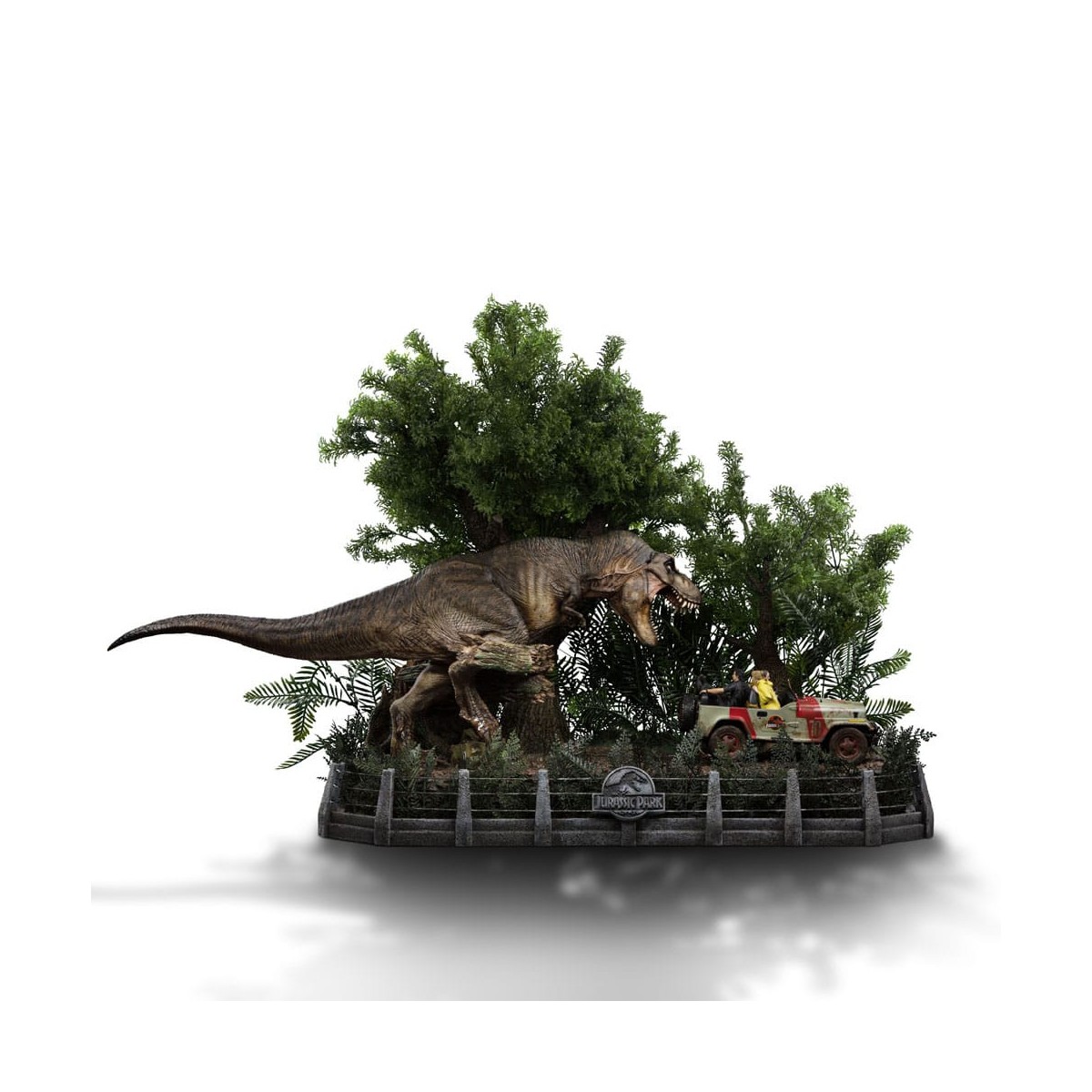 Studi di ferro - Jurassic Park Demi Art Scale La scena finale - 1/20