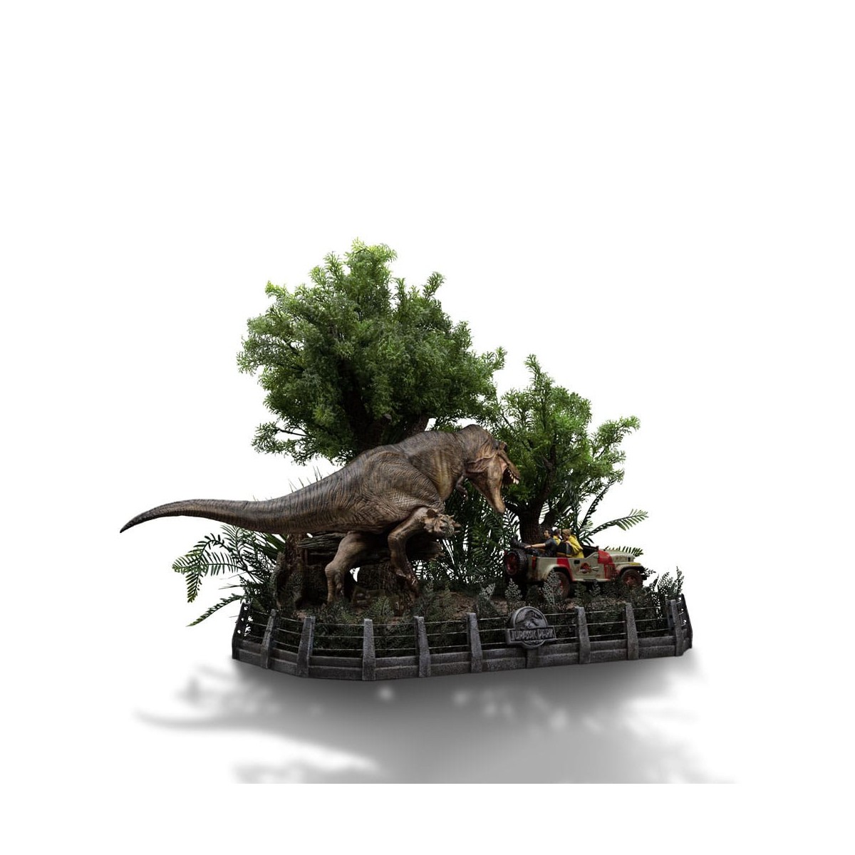 Studi di ferro - Jurassic Park Demi Art Scale La scena finale - 1/20