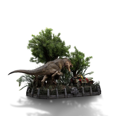Studi di ferro - Jurassic Park Demi Art Scale La scena finale - 1/20
