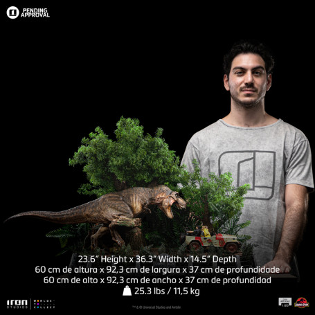 Studi di ferro - Jurassic Park Demi Art Scale La scena finale - 1/20