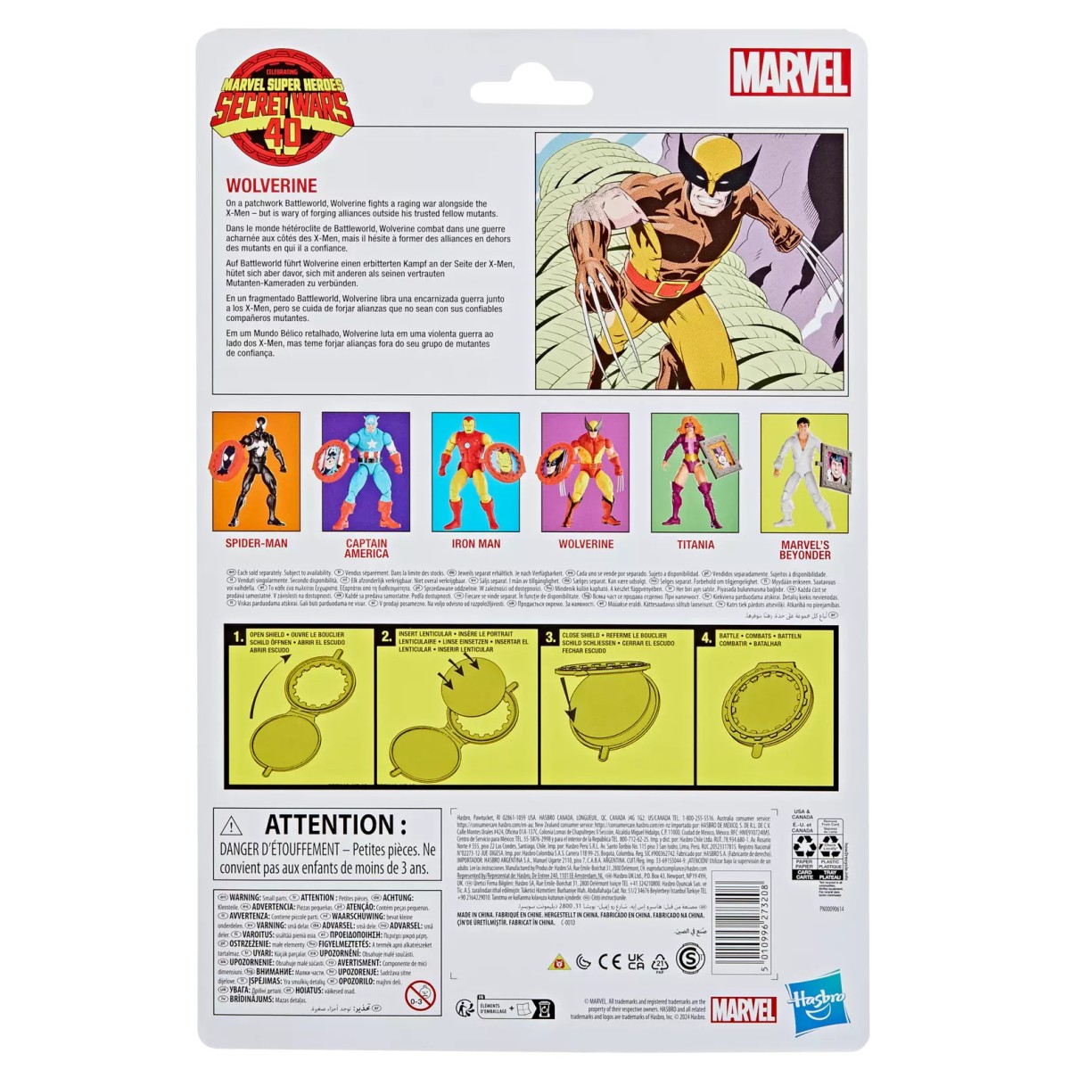 Hasbro Serie Leggende Marvel - Wolverine - Guerre Segrete