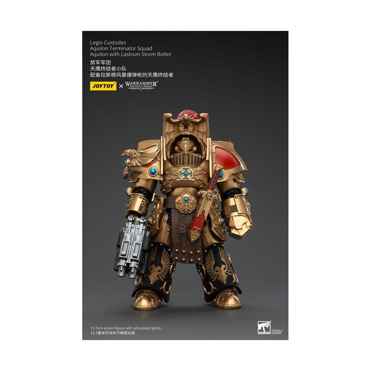 JoyToy Space Marines - Legio Custodes Aquilon Squadra Terminator - Aquilon con Lastrum Storm