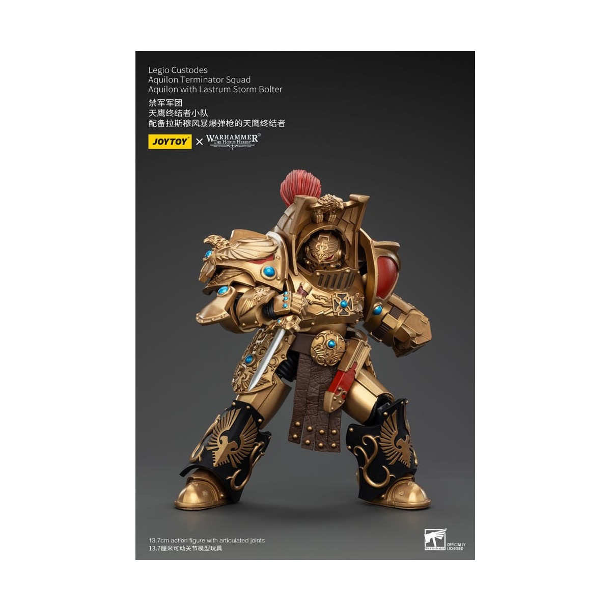 JoyToy Space Marines - Legio Custodes Aquilon Squadra Terminator - Aquilon con Lastrum Storm