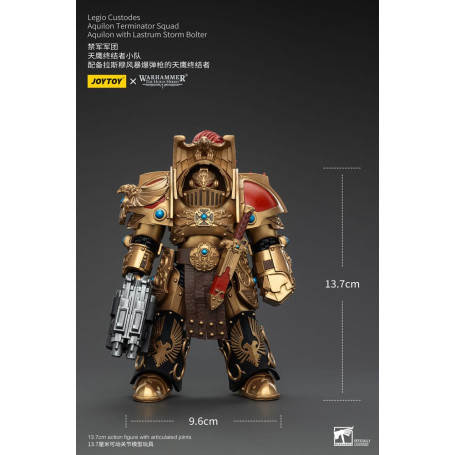 JoyToy Space Marines - Legio Custodes Aquilon Squadra Terminator - Aquilon con Lastrum Storm
