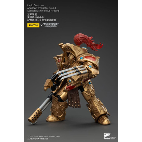 JoyToy Space Marines - Legio Custodes Aquilon Squadra Terminator - Aquilon con Infernus Firepike