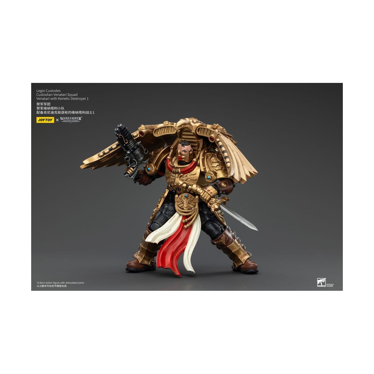 JoyToy Space Marines - Legio Custodes Custodian Venatari Squad - Venatari con cacciatorpediniere Kenetic