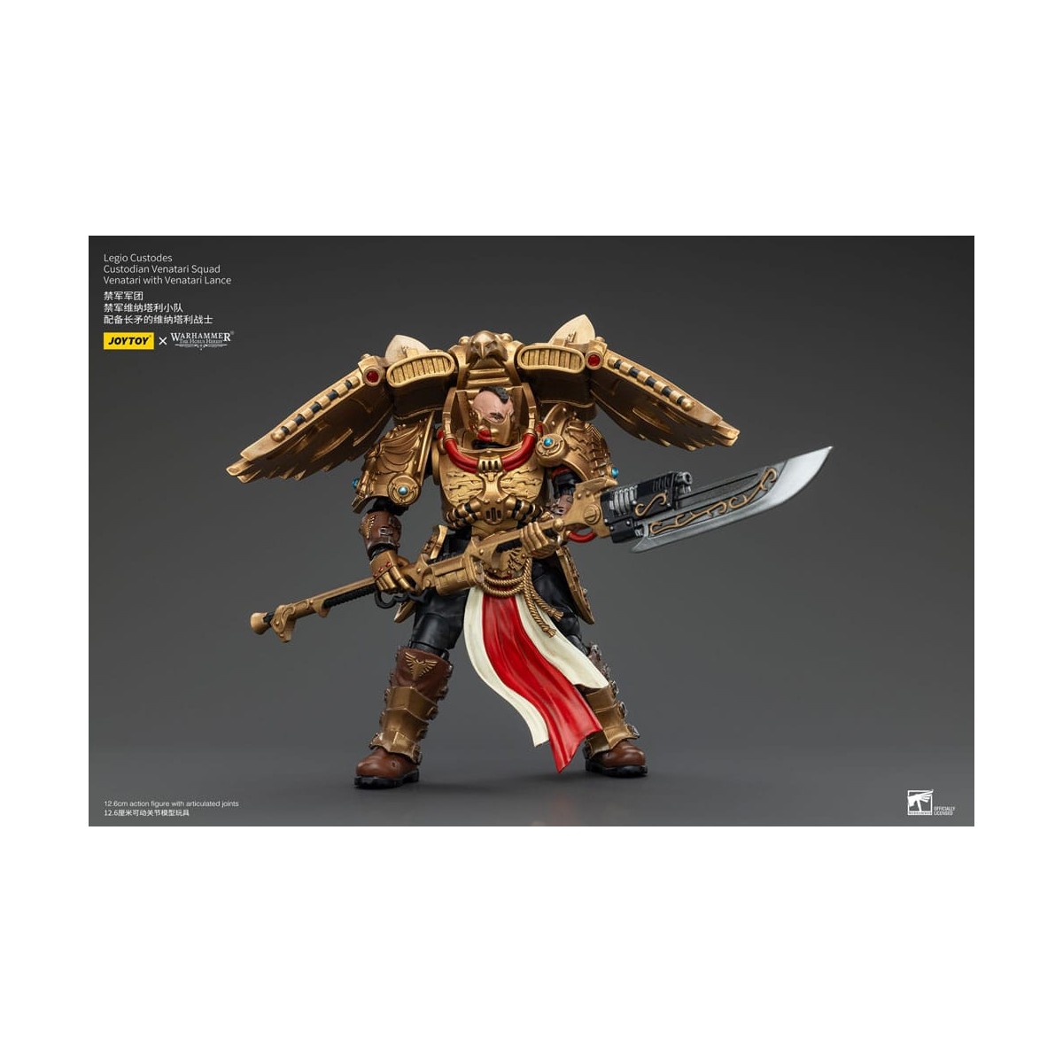JoyToy Space Marines - Legio Custodes Custodian Venatari Squad - Venatari con lancia Venatari