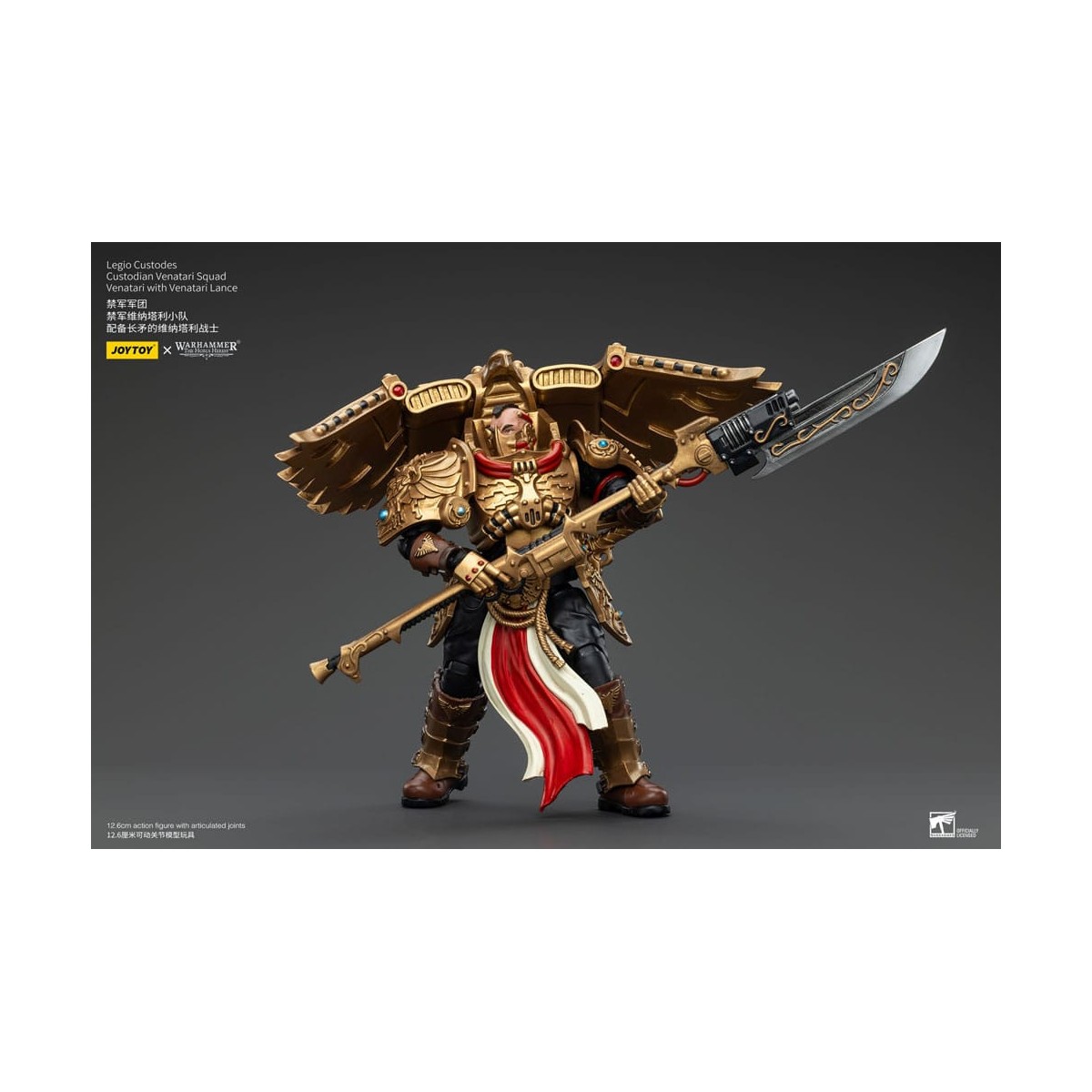 JoyToy Space Marines - Legio Custodes Custodian Venatari Squad - Venatari con lancia Venatari